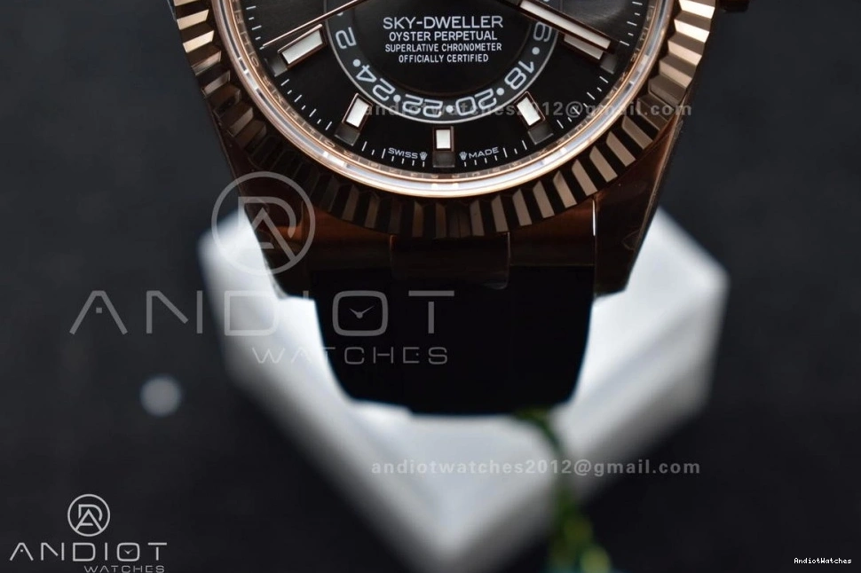 336235 RG A23J Edition 1:1 Sky-Dweller Best (Gain 1097 Weight) Strap Dial Grey FlexibleFit on Oyster-flex ZF 0804